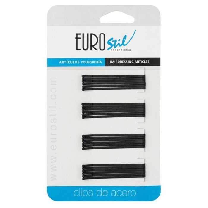 Eurostil Hullámcsat Matt Fekete 4484/50