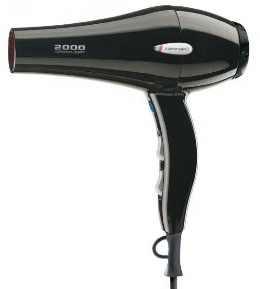 Gamma Piú Hajszárító Mega Cosmo 2200W Tormalionic Fekete