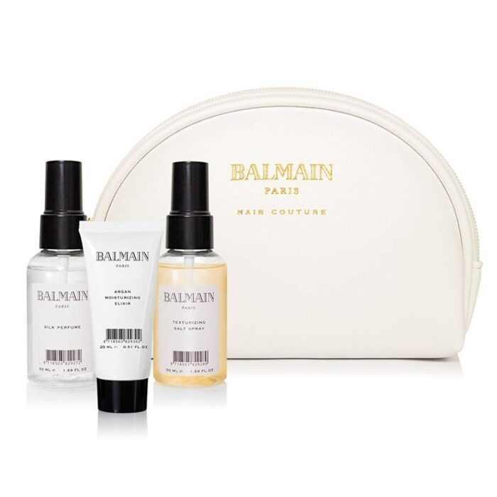 Balmain Cosmetic Bag White Styling Bag
