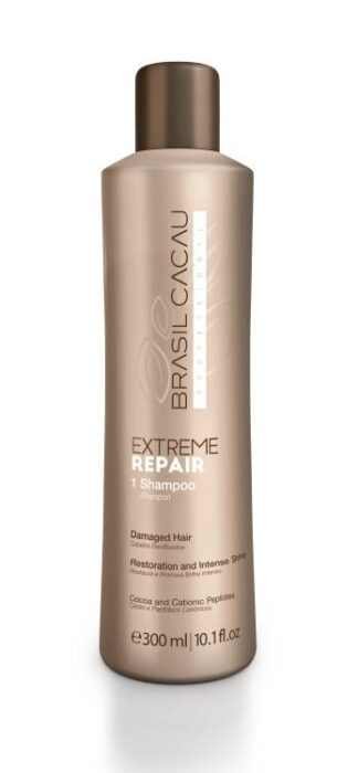 Brasil Cacau EXTREME REPAIR Sampon SULFATE SILICONE MENTES 300ml