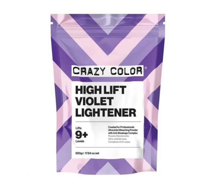 Crazy Color High Lift Violet Lightener 9+ Szőkítőpor 9+ 500g