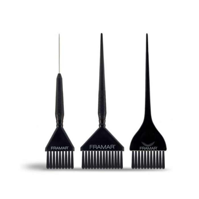 Framar Festőecset Szett 3- darabos Fekete Family Pack