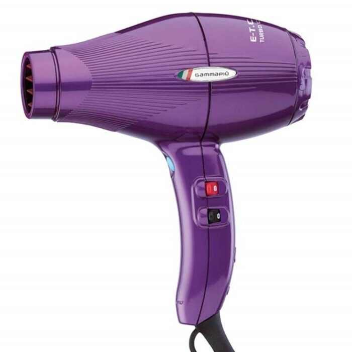 Gamma Piú Hajszárító E-T.C. Light Turbo Compressor Tormalionic Viola/Violet/Purple Fényes