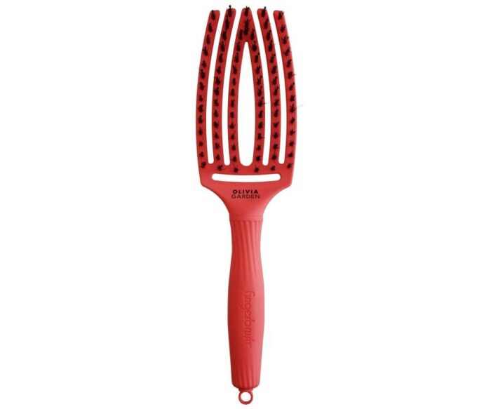 Olivia Garden Hajkefe Fingerbrush Combo M Red Confidence