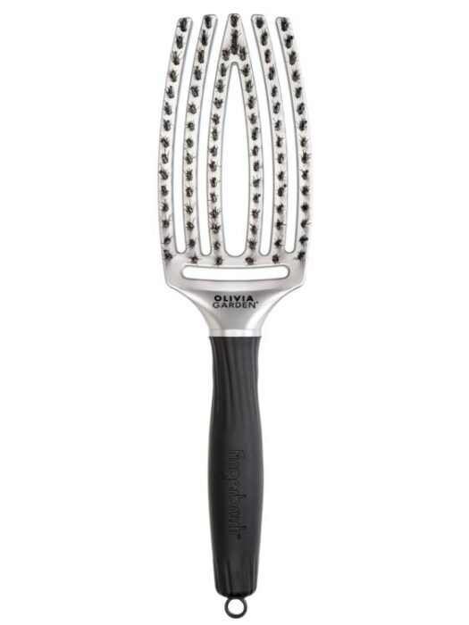 Olivia Garden Hajkefe Fingerbrush Combo M Silver