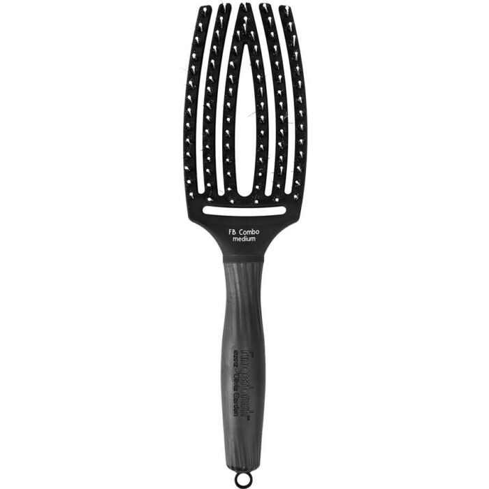 Olivia Garden Hajkefe Fingerbrush Combo M Black
