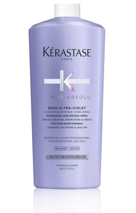 Kérastase Blond Absolu BAIN ULTRA-VIOLET  Sárgás árnyalatot semlegesítő sampon 1000ml