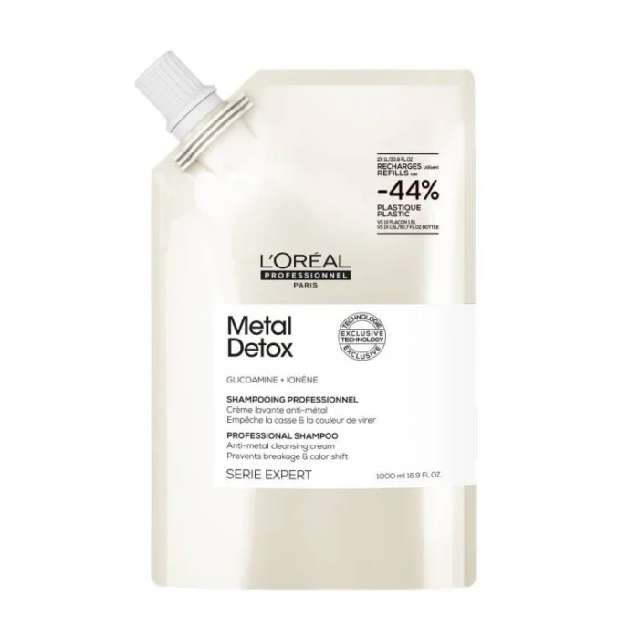 L’Oréal Professionnel Serie Expert Metal Detox Fémrészecskék elleni tisztító sampon Utántöltő 1000ml