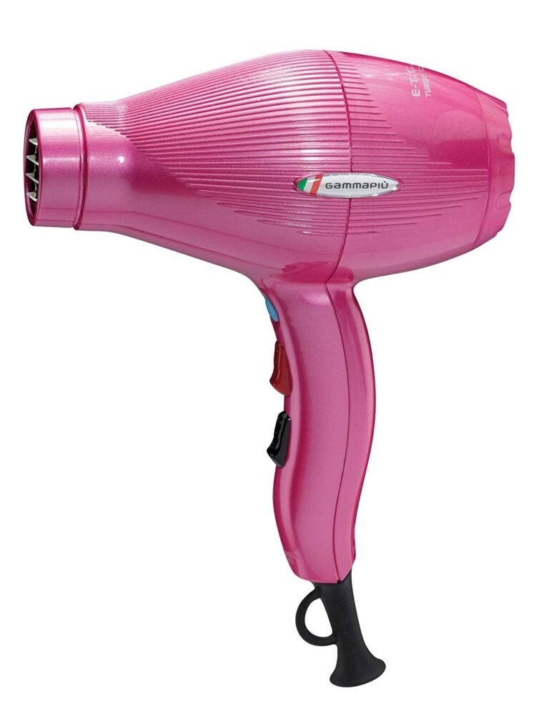 Gamma Piú Hajszárító E-T.C. Light Turbo Compressor Tormalionic Rosa/Pink Fényes