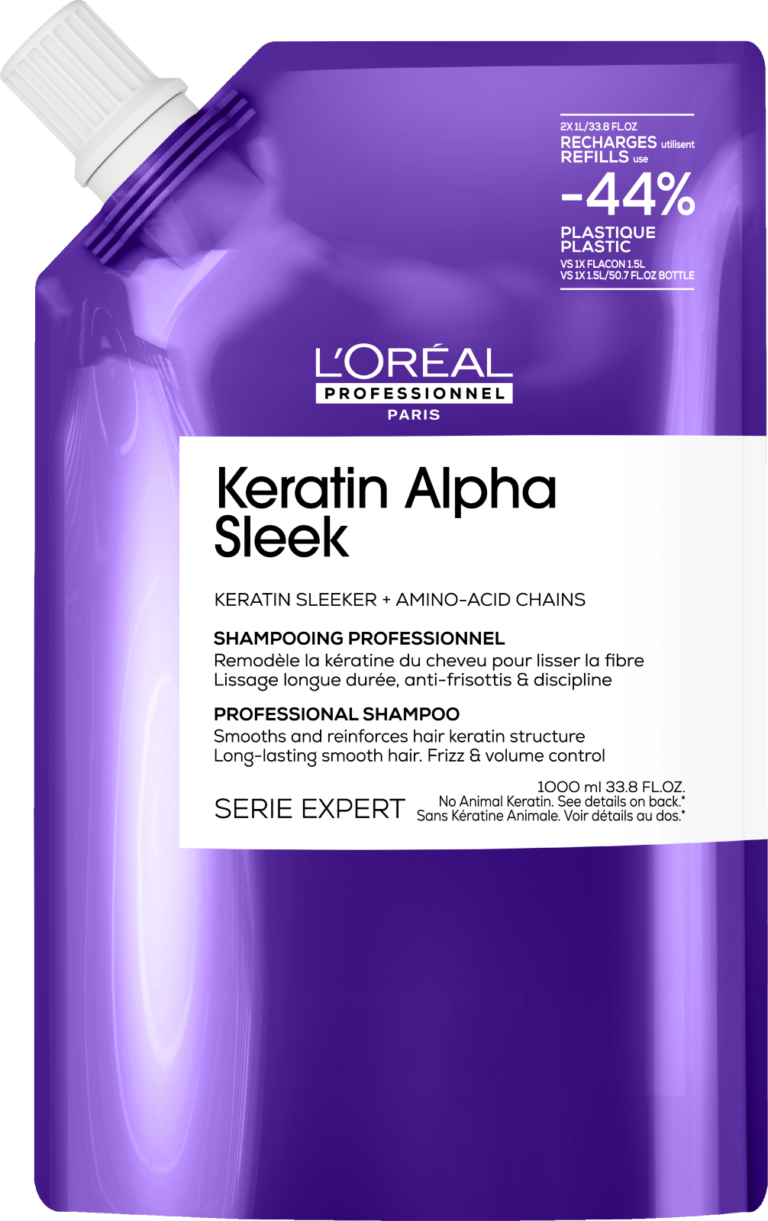 L’Oréal Professionnel Serie Expert Keratin Alpha Sleek Hajsimító Sampon Utántöltő 1000ml