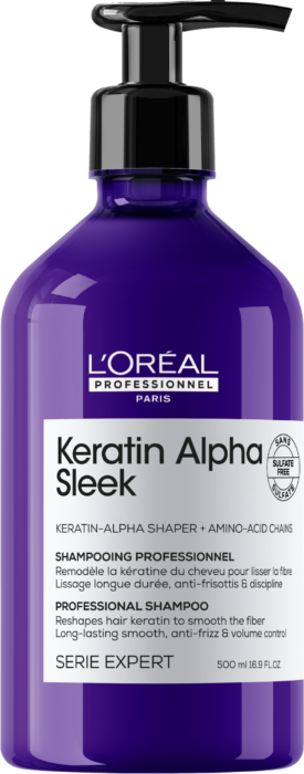 L’Oréal Professionnel Serie Expert Keratin Alpha Sleek Hajsimító Sampon 500ml