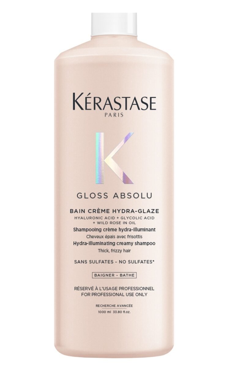 Kérastase Gloss Absolu BAIN CRÉME HYDRA – GLAZE Hidratáló sampon vastag szálú szöszösödő hajra 1000ml