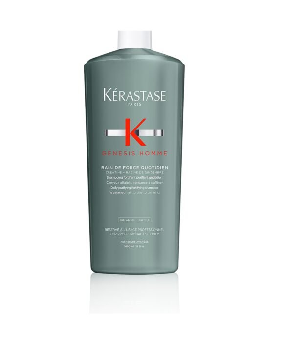 Kérastase Genesis Homme BAIN DE FORCE QUOTIDIEN Sampon Elvékonyodásra hajlamos hajra 1000ml