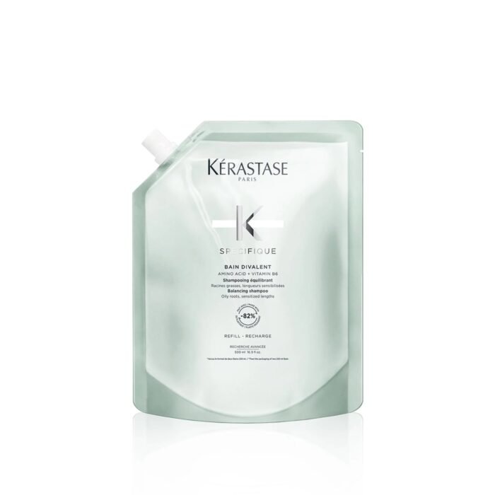 Kérastase Spécifique BAIN DIVALENT Sampon Zsíros hajtőre és igénybevett hajhosszra Utántöltő 500ml